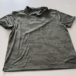 Nike Men's zonal cooling Olive camo Polo Shirt size XL